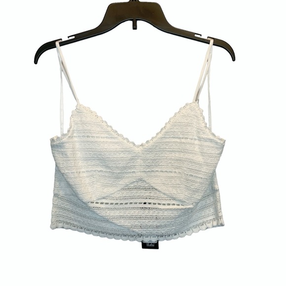 Vero Moda Bina V-Neck Cropped Singlet VIP in Snow White XL New - Picture 2 of 8